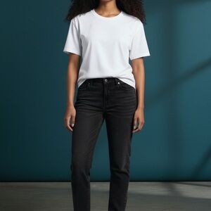 Loft Curvy Skinny Black Jeans size 8